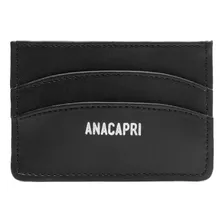 Porta-cartões Anacapri Feminino Preto Pespontos C 40003 0006