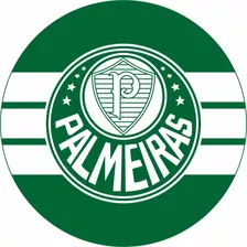 Painel Redondo Palmeiras Em Tecido Sublimado 1,80m X 1,80m