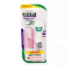 Kit De Higiene Bucal Gum Protección Anti Caries 3 Piezas