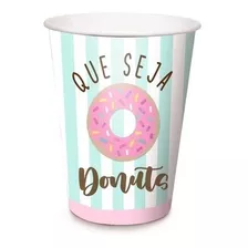 Copo Papel Festa Donuts 240ml C/08 Cromus