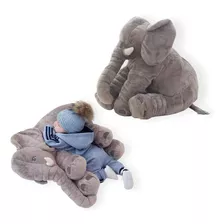 Almofada Elefante Pelúcia 60 Cm Antialérgico Bebê