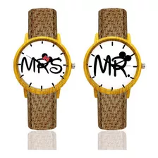 Reloj De Pareja Mr. Mrs + Estuche Dayoshop