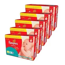 Kit Com 5 Fraldas Pampers Supersec P Atacado 170 Unidades Gênero Sem Gênero Tamanho P