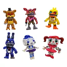 Funko Pop Figura Five Nigths At Freddy 6 Piezas Bonnie Foxy