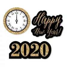 New Year's Eve - Gold - Diy Shaped 2020 New Years Eve P...