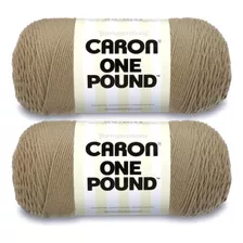 Hilo Caron One Pound Taupe, Paquete De 2 Unidades De 454 G/1