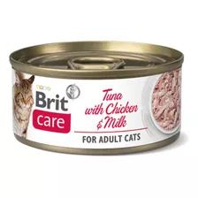 Lata Brit Care Gato Atun Con Pollo Y Leche 70 Gr