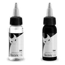 Tinta Tatuagem Preto Linha + Diluente De Tinta Tatuagem 30ml