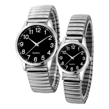 Reloj Duo Pareja Acero Inoxidable Pulsera Magnética Corazón 