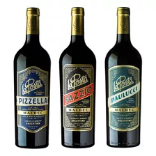 Combo 3 Vinos La Posta Malbec Fazzio + Paulicci + Pizzella