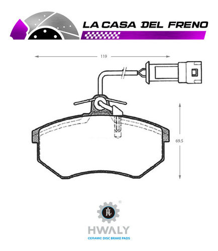 Pastilla Freno Del Volkswagen Golf Cabrio 1.8 2000 Aam1 Foto 3