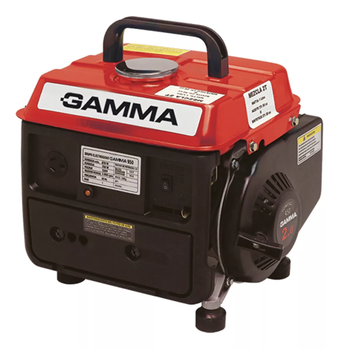 Generador Portátil Gamma Máquinas Ge3441ar 870w Monofásico 220v