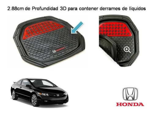 Kit Tapetes 4pz + Cubrevolante Honda Civic Coupe 2007 Foto 6