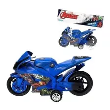 Moto Brinquedo Fricção Avengers Vingadores Corrida Criança