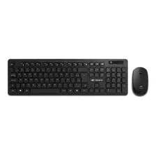 Teclado + Mouse C3tech Sem Fio Wireless Abnt2 K-w20bk