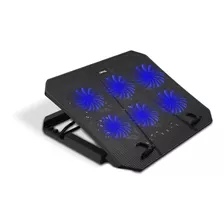 Base Para Notebook 6 Coolers Gamer Led Usb 9 A 15,6 