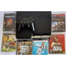 Playstation 3 + Controle, Gta 5 , Pes , Fifa 19 