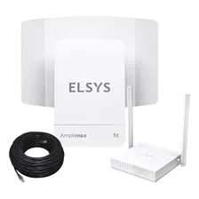 Kit Amplimax Fit 4g Internet Rural Elsys + Roteador E Cabo