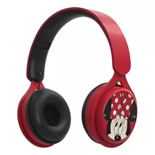 Audifono Diadema Auriculares Bluetooth Inalambricos Minnie Color Rojo