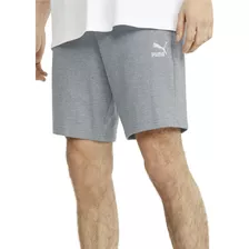 Short Puma Classics Logo Sportstyle Hombre Moda Gris