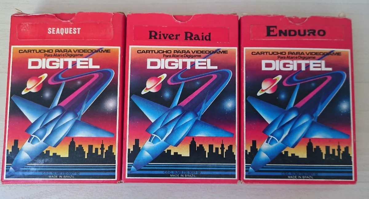 Lote Atari Digitel - Enduro+river Raid+spider-man+seaquest
