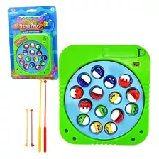 Brinquedo Infantil Jogo Pega Peixe Pescaria Pesca 15 Peixes