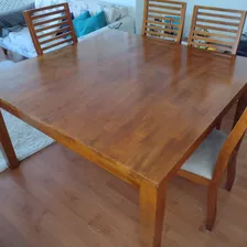 Juego De Comedor Madera Cuadrado