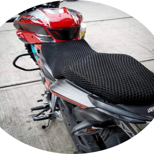 Funda Malla Mesh Doble Asiento Pulsar Rs,as,ns, Fz 2.0 Foto 4