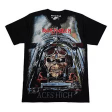 Playera Rock Iron Maiden Aces High 