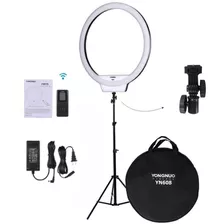 Ring Light Youngnuo Yn 608 + Tripe 2m +adaptador Reclinavel