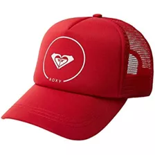 Mujer Roxy Truckin Trucker Hat, Poppy Red Exc, One Size
