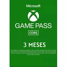 Xbox Game Pass Core 3 Meses México (xbox Live Gold 3 Meses) 