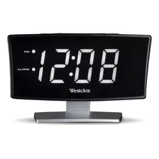 Westclox 1.8 Reloj Despertador Básico Curvo Con Pantalla Led