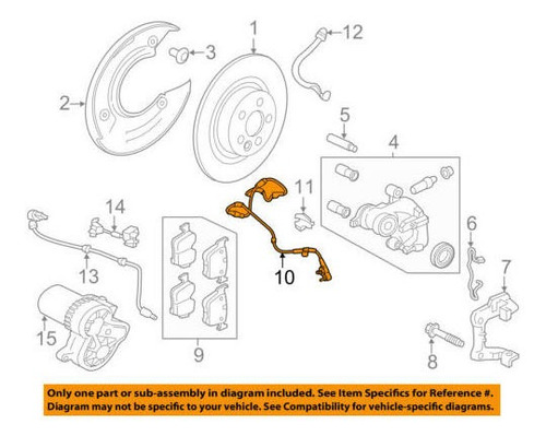 New Rear Brake Pad Wear Sensor Indicator For Jaguar F-pa Yma Foto 7