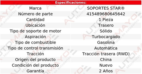 Soporte Tacn De Motor Tras 57 12 Cil 5.5l Turbo 03-09 Foto 2