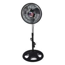 Ventilador Pedestal De Pie 10 Pulgadas Con 3 Aspas De Metal Color De La Estructura Negro Color De Las Aspas Gris Diámetro 25 Cm Frecuencia 60 110v