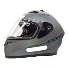 Capacete Moto Fechado Yohe Blade Titanium Cinza Fosco Tamanho Do Capacete 58