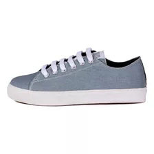 Tênis Feminino Chosen Casual Couro Lona Cano Baixo Conforto