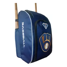 Mochila De Béisbol Para Adulto Milwaukee Azul Marino 