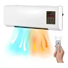 Calentador Calefactor Para Pared Frío/calor Con Control Color Blanco