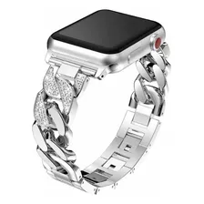 Exclusivas Pulseiras De Luxo Para Apple Whatch 41mm Prateada