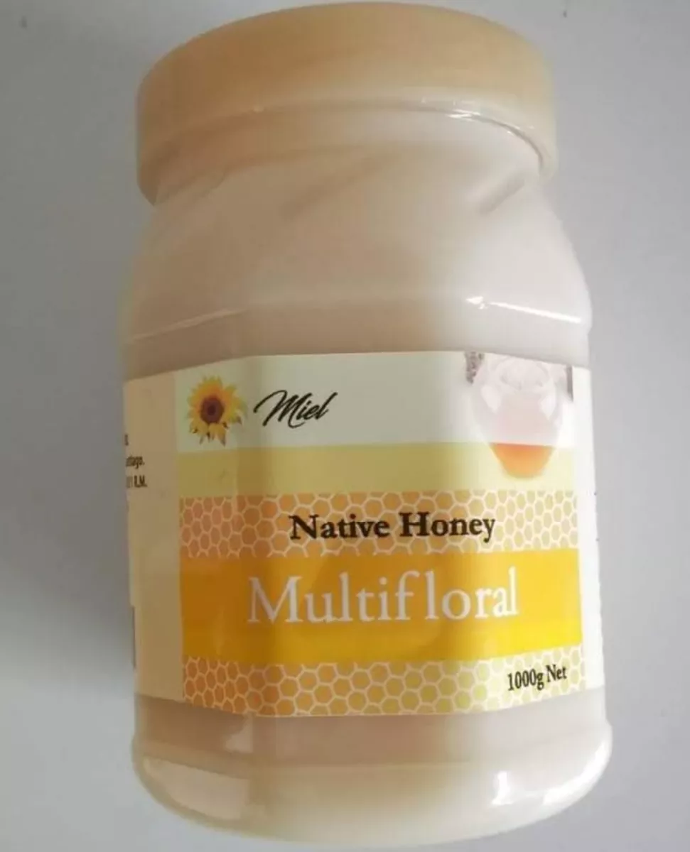 Pack 4 Miel Native Honey Multifloral 1 Kilo Orgánica Natural
