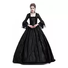 Vestido Elegante Adulto Encaje Medieval Catrina Cosplay