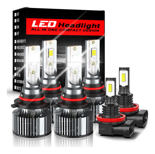 Kit De Faros Led H11 De Baja Intensidad, Superbrillantes, Co honda Civic