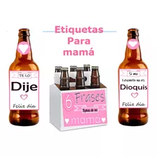 Etiquetas De Cerveza Mamá Kit Imprimible
