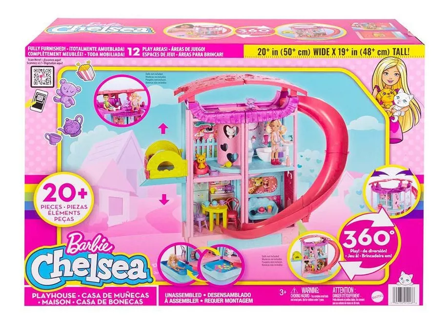 Muñeca Barbie Chelsea Con Casa Y Ascensor +20 Accesorios