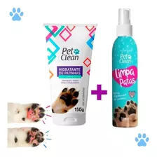 Kit Limpa Patas + Hidratante De Patinha Pet Clean Cães Gato