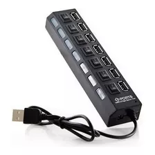 Hub Usb 2.0 De 7 Puertos Interruptores Individuales