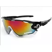 Óculos Shimano Ciclista Bike Uv400+case De Brinde