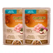 2 Special Cat Sachê Gatos Adultos Frango Ao Molho 85g 